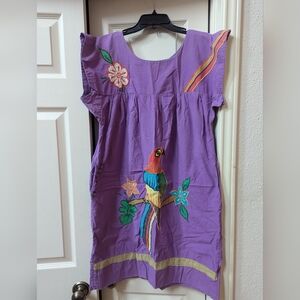 Mexican sundress Women's size M purple